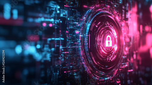 Cyber ​​security and data protection, internet network security, protect business and financial transaction data from cyber attack, user private data security encryption. Generative AI	