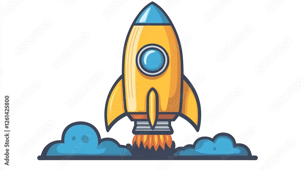 Bold rocket icon isolated on a transparent background for startups innovation and technology branding Bold rocket icon isolated on a transparent background for startups innovation and technology branding