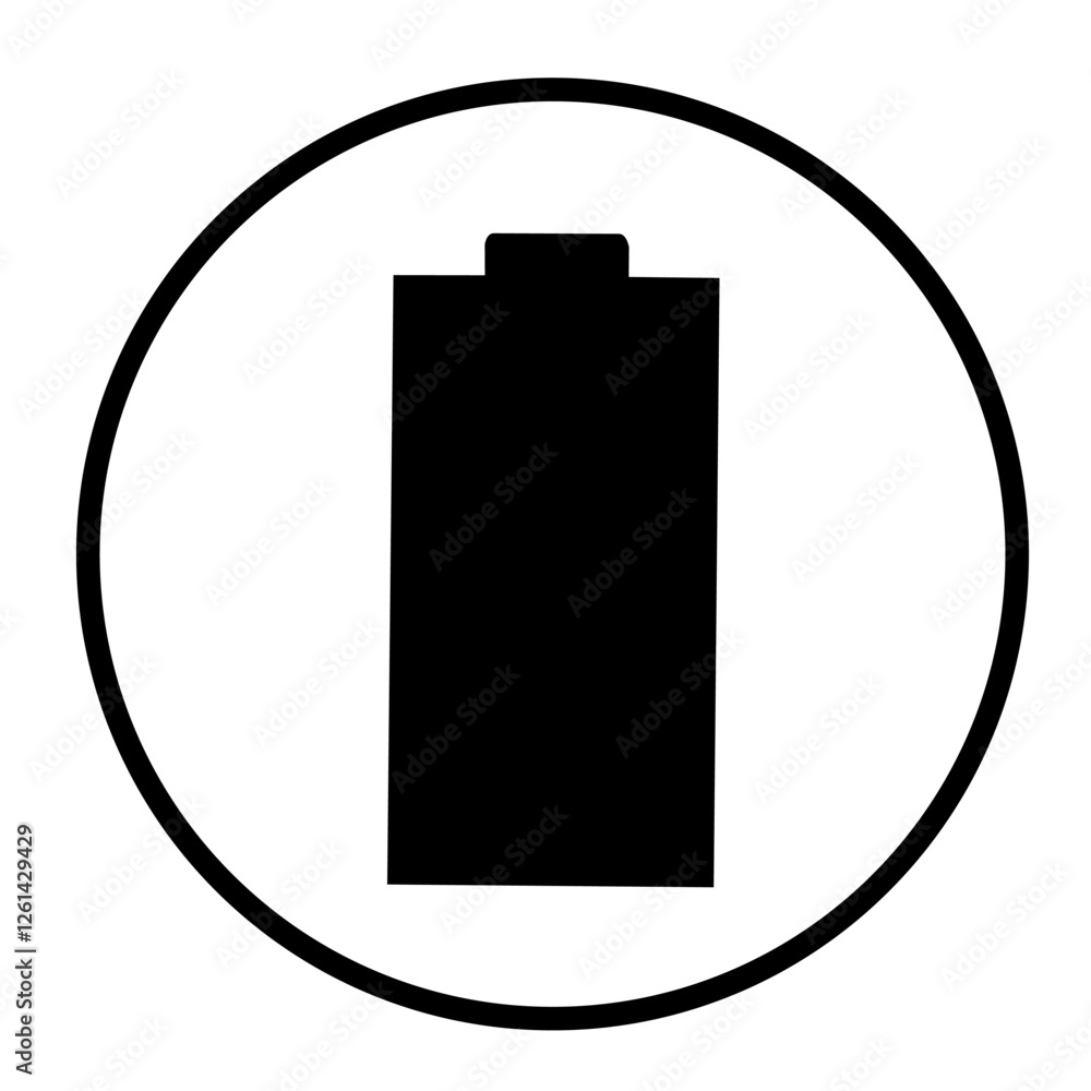 Battery energy icon vektor simple design illustration