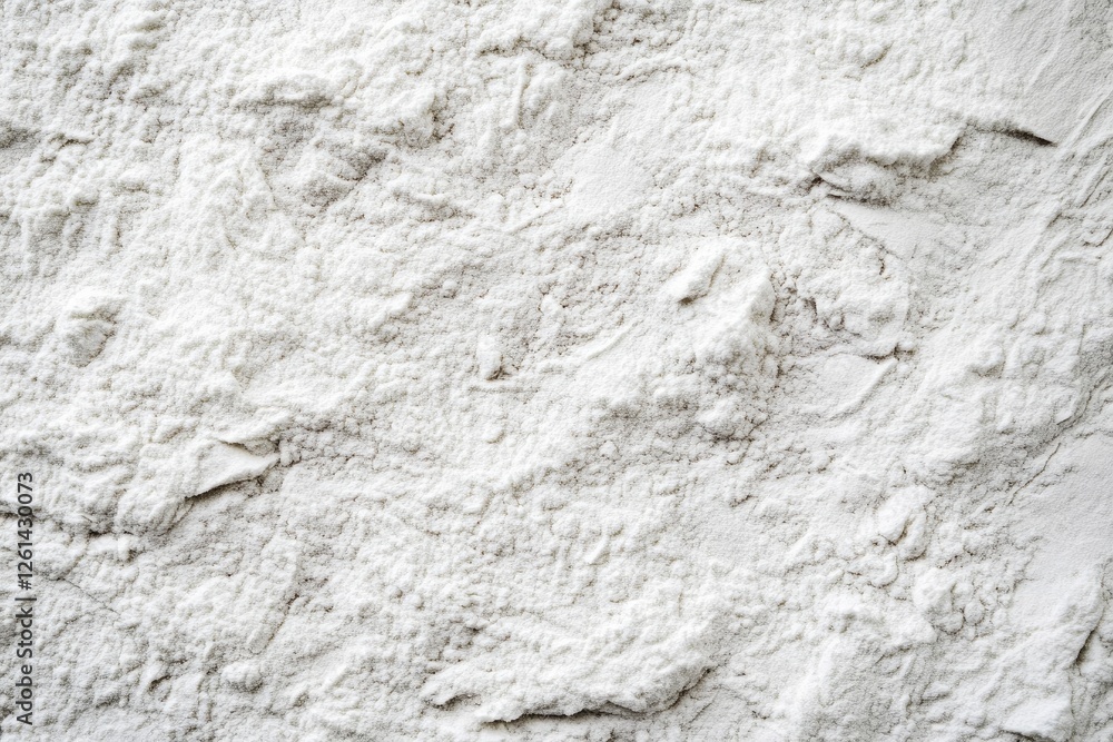 Close-up of textured white flour Close-up of textured white flour