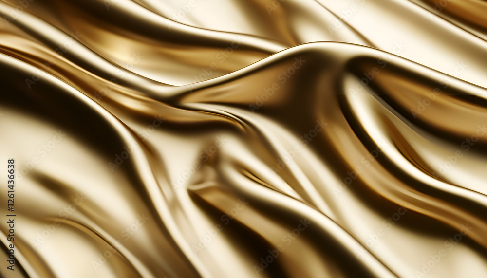 Fototapeta premium Luxurious gold foil texture background with shiny metallic surface