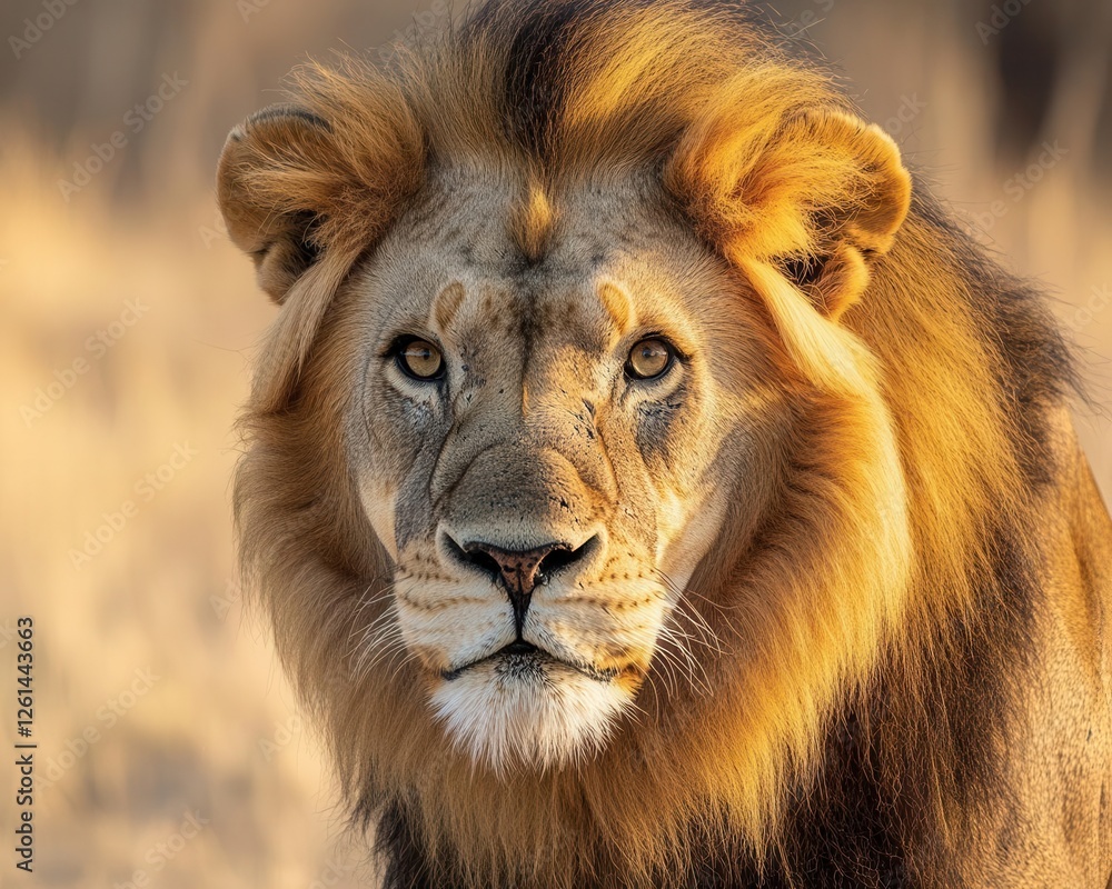 Majestic Lion of Judah Exuding Strength and Power, Symbolic Wildlife Illustration Majestic Lion of Judah Exuding Strength and Power, Symbolic Wildlife Illustration