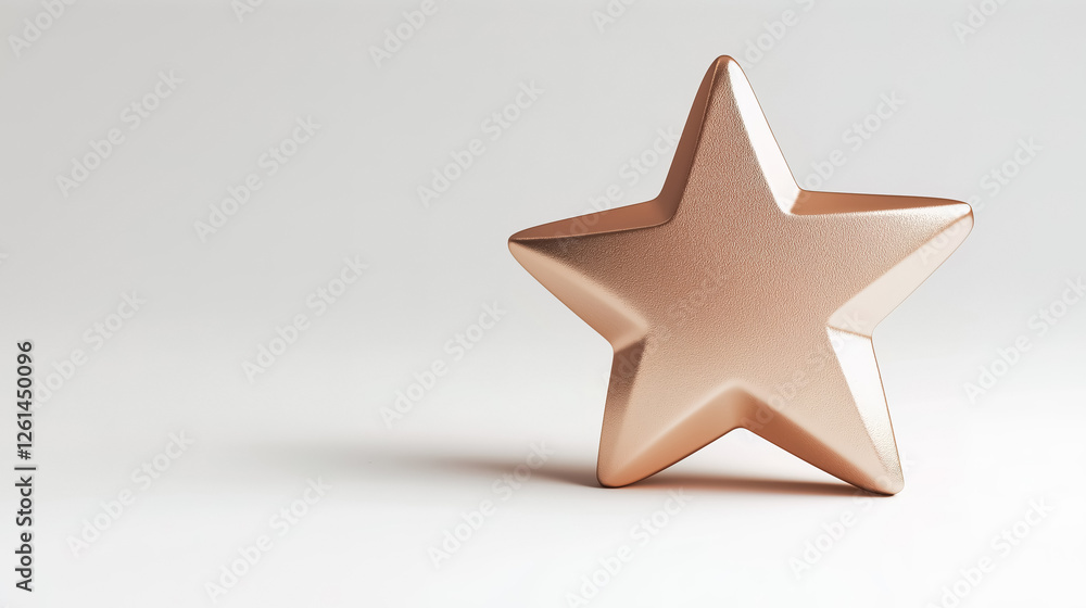 Fototapeta premium A detailed 3D golden star