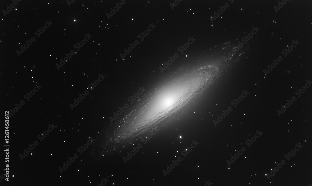 Naklejka premium Messier 81: A Spiral Galaxy in Ursa Major