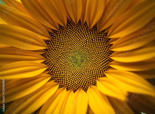 an image of a close up of a sunflower with a green background, there is a close up of a sunflower with a black center photo