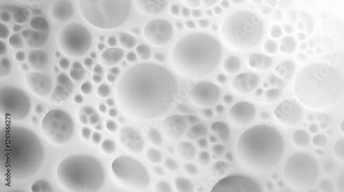 Wallpaper Mural Abstract texture with bubbles and soft gradients in white tones. Torontodigital.ca