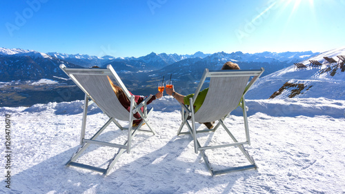 ski resort in the alps