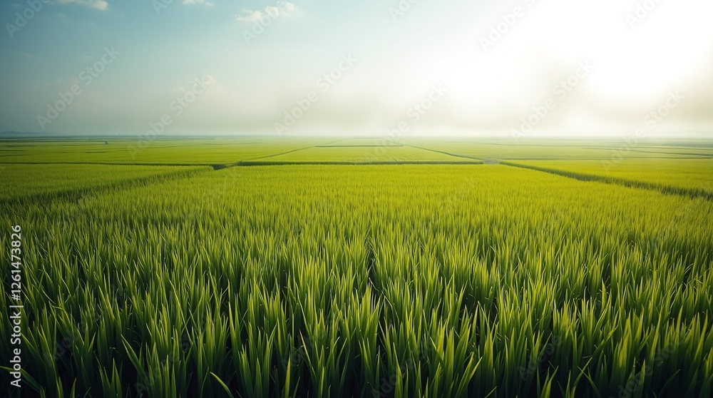 green wheat field in spring green wheat field in spring