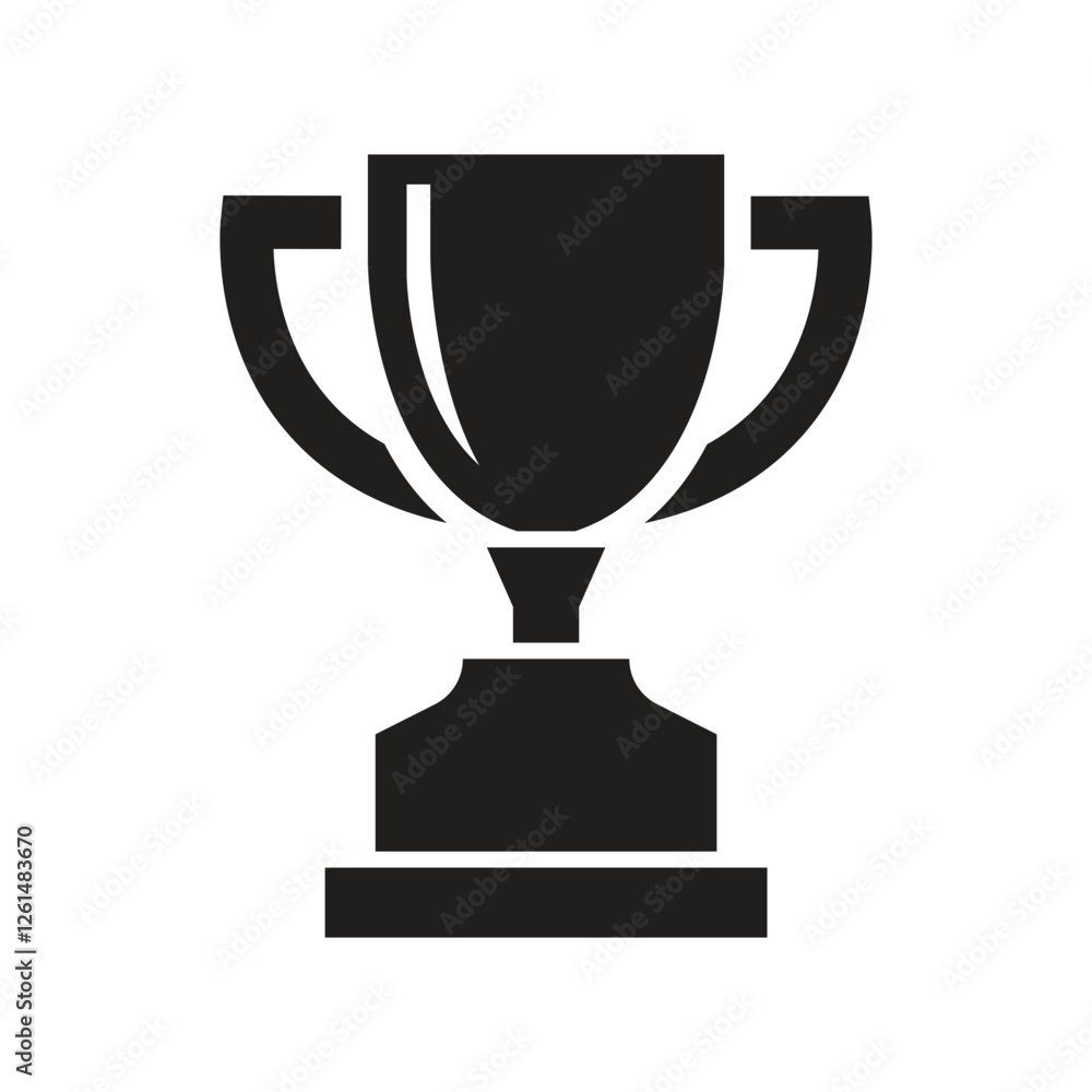 Vector Trophy Icon Silhouette. Trophy Symbol Vector Trophy Icon Silhouette. Trophy Symbol