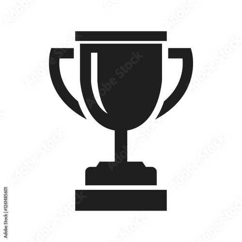 Vector Trophy Icon Silhouette. Trophy Symbol