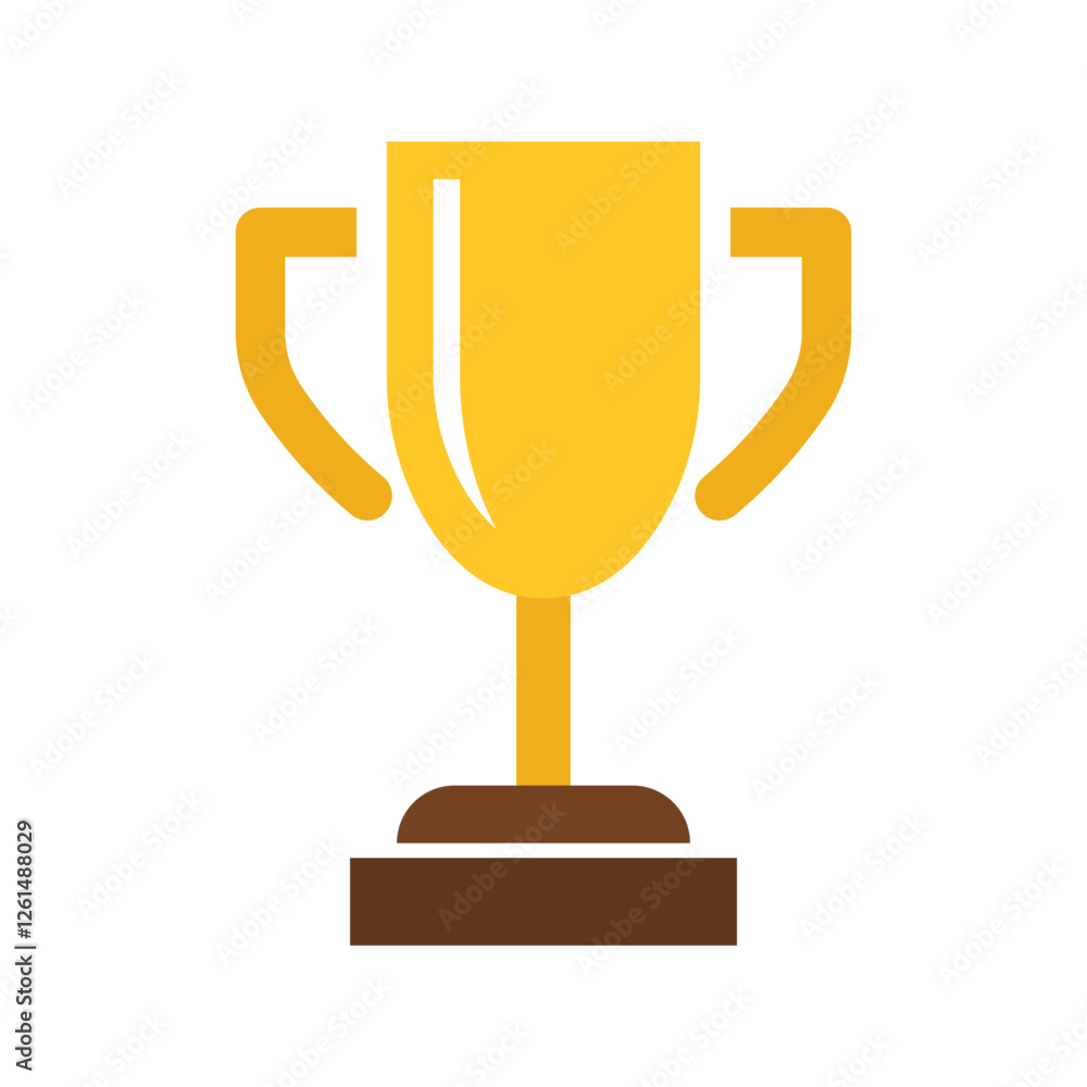 Vector Golden Trophy Icon. Trophy Symbol Vector Golden Trophy Icon. Trophy Symbol