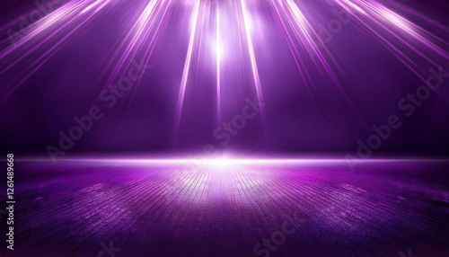 輝く紫色のステージ。華やかな紫の舞台。A glittering purple stage. A glittering purple stage.