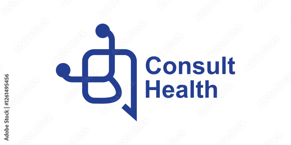 logo design combination of stethoscope and chat, logo for health consultation, clinic, doctor, symbol, icon, idea, creative. logo design combination of stethoscope and chat, logo for health consultation, clinic, doctor, symbol, icon, idea, creative.
