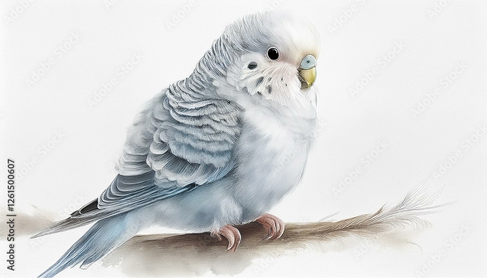 Fototapeta premium Kleiner niedlicher Wellensittich
