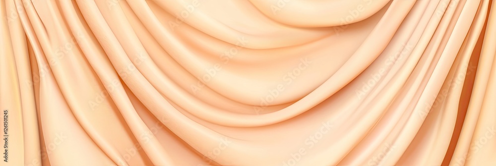 Smooth Draped Beige Fabric Texture Smooth Draped Beige Fabric Texture