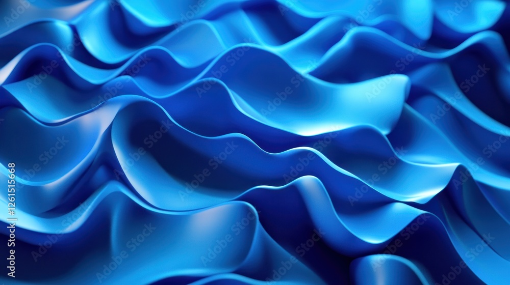 Fototapeta premium Abstract Blue Waves
