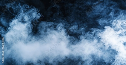 Abstract Blue Smoke Texture Background