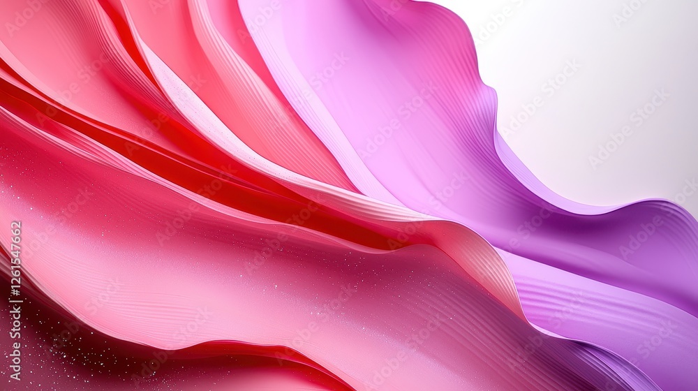 Obraz premium Abstract Pink and Purple Swirling Waves Design