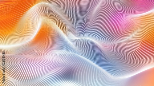 Colorful abstract waves with smooth gradients and flow