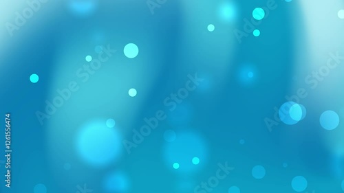 Wallpaper Mural Blue and turquoise gradient background with soft bokeh lights creating depth. 4K Video Torontodigital.ca