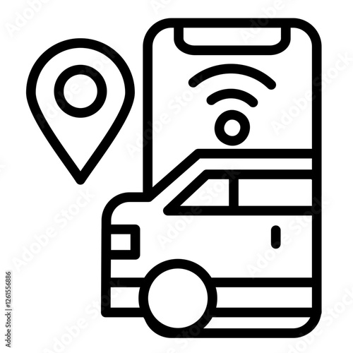 Ride-Hailing Icon