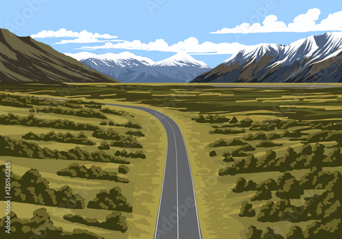 road in mountains