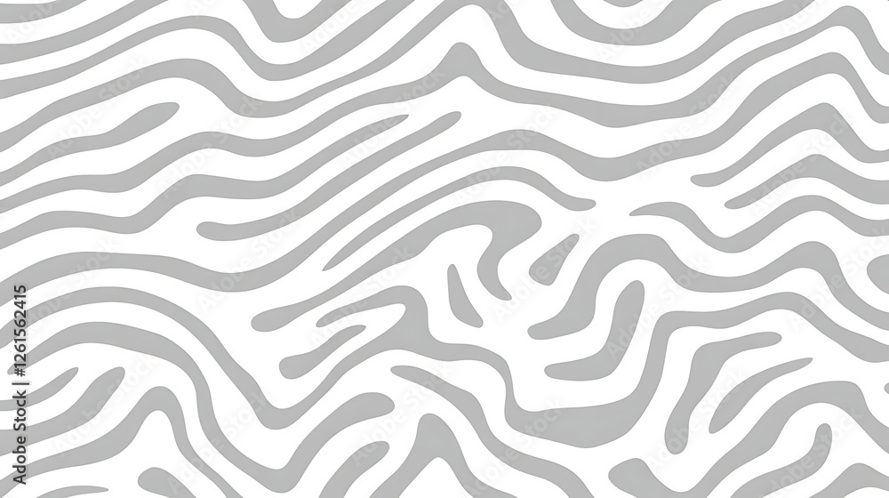 Abstract Wavy Tiger Stripes Pattern in Gray and White for Creative Background Design Presentation Abstract Wavy Tiger Stripes Pattern in Gray and White for Creative Background Design Presentation