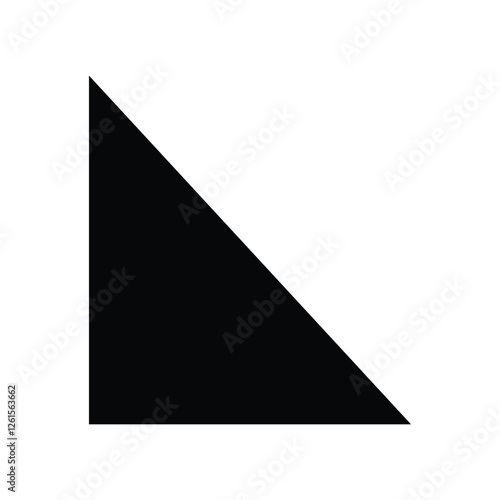 black right triangle vector illustration