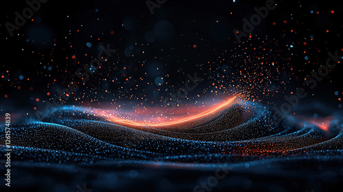 Wallpaper Mural Energy flow background featuring glowing particles and dynamic energy waves for a futuristic technology or visual design.
 Torontodigital.ca