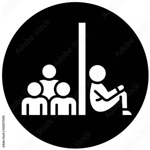 Social Withdrawal Icon