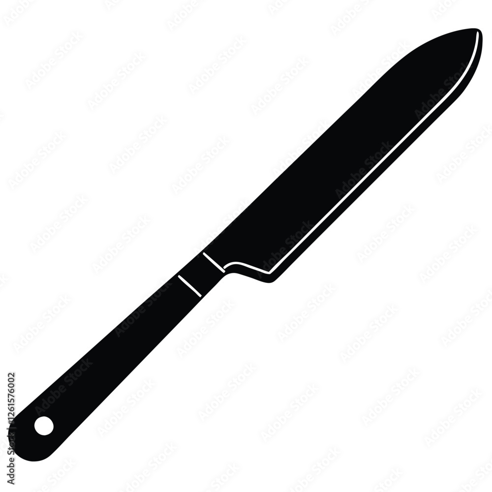 Professional Bread Cutter Knife Illustration for Baking and Cooking Professional Bread Cutter Knife Illustration for Baking and Cooking