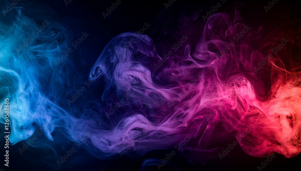 Obraz premium Colorful smoke brings life to your artistic vision. 