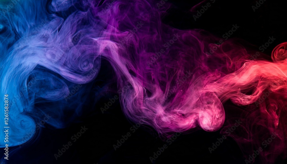 Obraz premium Colorful smoke invites you to dream and explore. 
