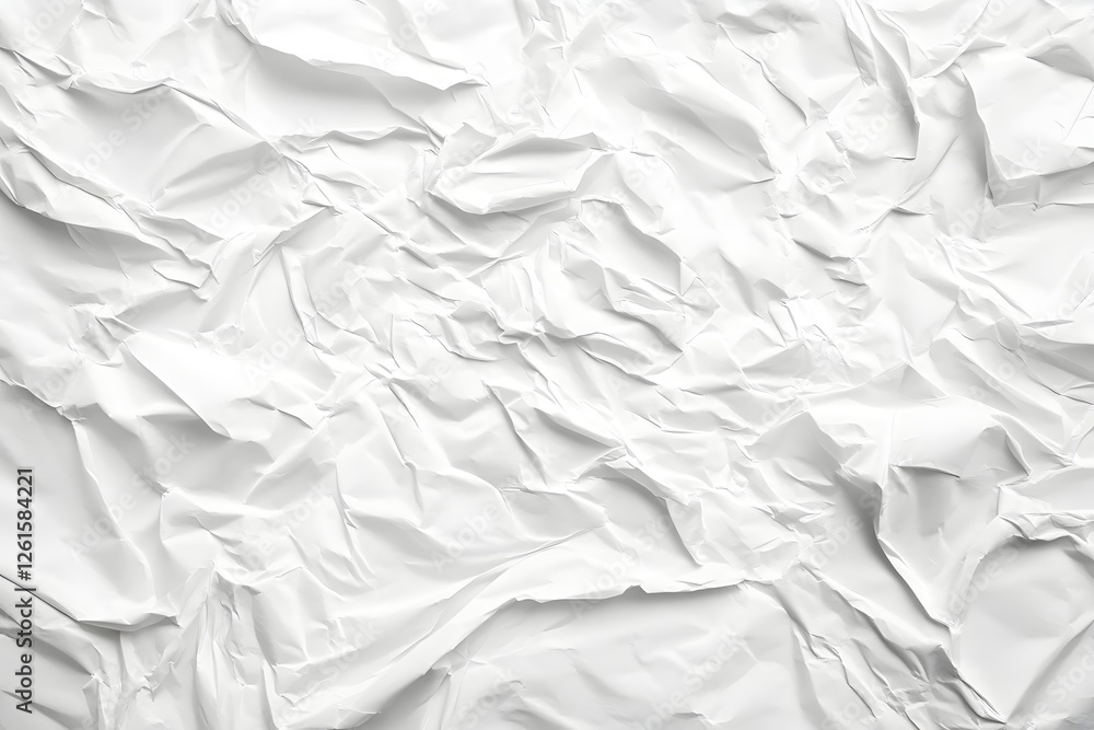Crumpled white paper texture Crumpled white paper texture
