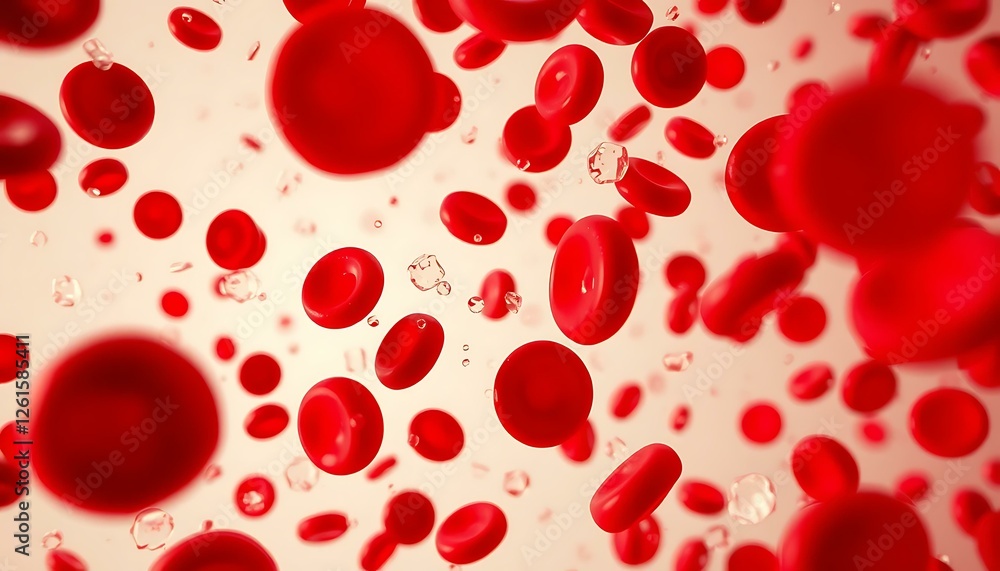Microscopic View of Red Blood Cells: Exploring Human Biology Microscopic View of Red Blood Cells: Exploring Human Biology