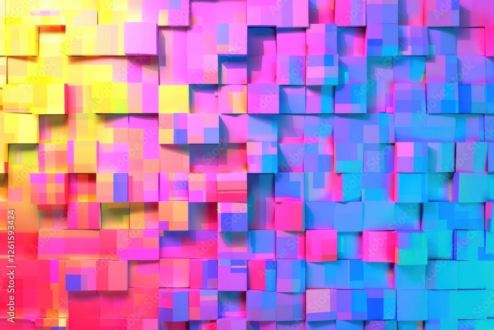 Retro Pixelated Rainbow Chaos: Seamless Loop VJ Pattern with Glitch Noise Texture for Animated Background in Retro Game Style Retro Pixelated Rainbow Chaos: Seamless Loop VJ Pattern with Glitch Noise Texture for Animated Background in Retro Game Style