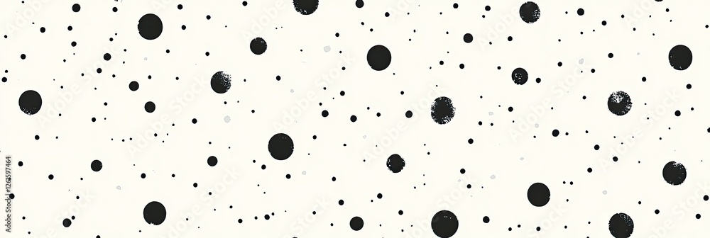 Abstract Black Dots Pattern on White Background Abstract Black Dots Pattern on White Background