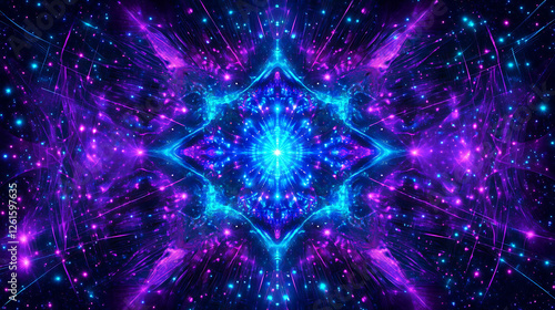 Wallpaper Mural Cosmic Radiance Energetic Core Spiritual Awakening Visionary Art Abstract Galaxy Nebula Exploration Torontodigital.ca