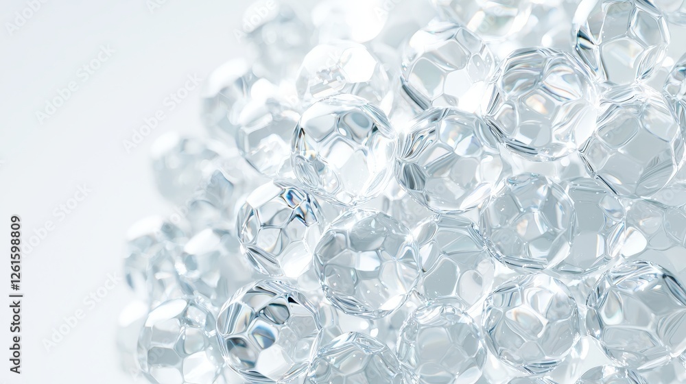Reflective crystal balls studio setting high-resolution image clean background macro view visual aesthetics Reflective crystal balls studio setting high-resolution image clean background macro view visual aesthetics