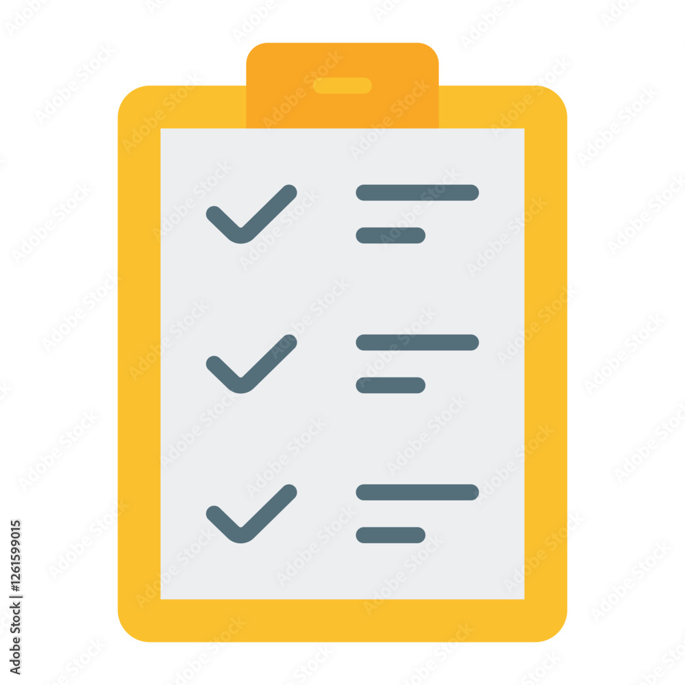 Checklist Icon. Vector Illustration. Symbol of Task Management and Productivity Checklist Icon. Vector Illustration. Symbol of Task Management and Productivity