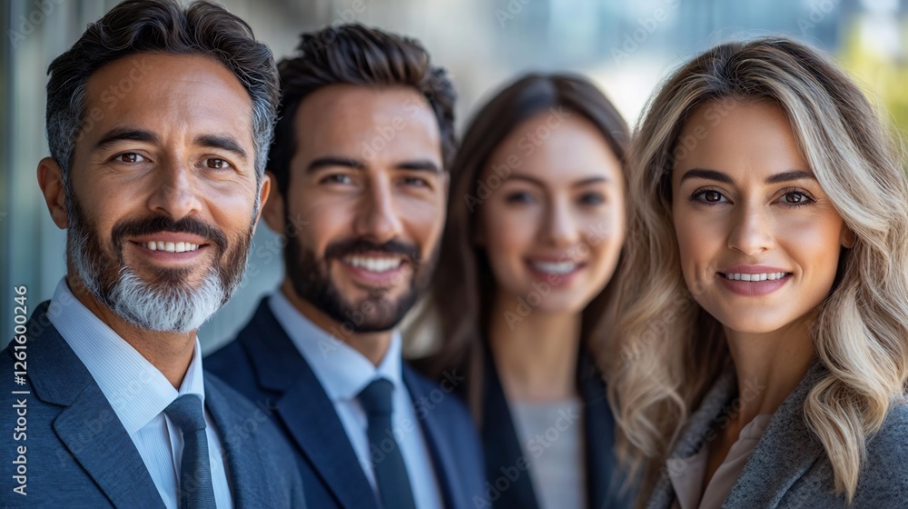Group of business professionals including men and women smiling confidently on a transparent background Group of business professionals including men and women smiling confidently on a transparent background