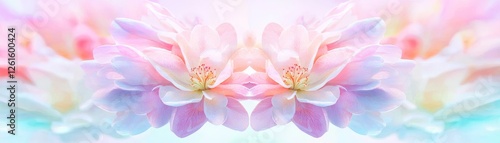 Serene blossom reflection botanical garden nature photography tranquil environment close-up floral beauty