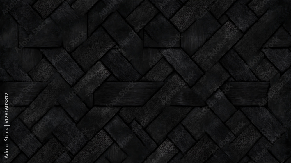 Dark Wooden Weave Surface Texture Detailed Graphic Backdrop Unique Background Intricate Interlocking Design Dark Wooden Weave Surface Texture Detailed Graphic Backdrop Unique Background Intricate Interlocking Design