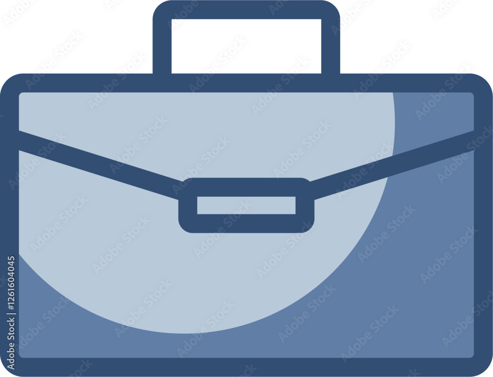 business bag vector icon, transparent background. replaceable blue color design business bag vector icon, transparent background. replaceable blue color design