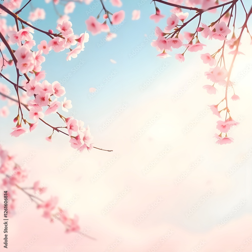 Fototapeta premium Warm Spring Captured in Oil Paint