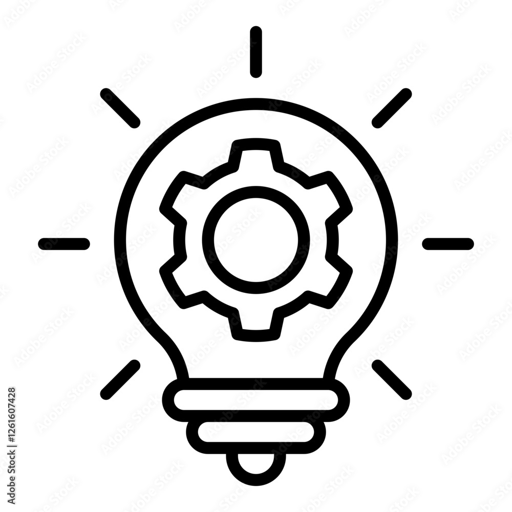 Technology Innovation Icon. Vector Illustration. Symbol of Future Trends and Advanced Science