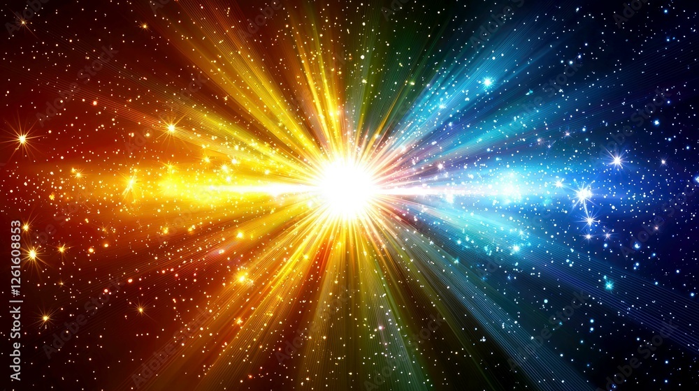 Cosmic Burst: A Dazzling Display of Celestial Light and Energy Cosmic Burst: A Dazzling Display of Celestial Light and Energy