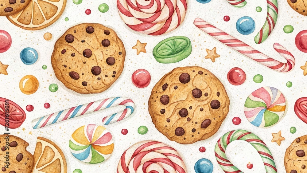 Macro Candy & Cookie Illustrations: Chalkboard Style Hand-Painted Sweets Photography Macro Candy & Cookie Illustrations: Chalkboard Style Hand-Painted Sweets Photography