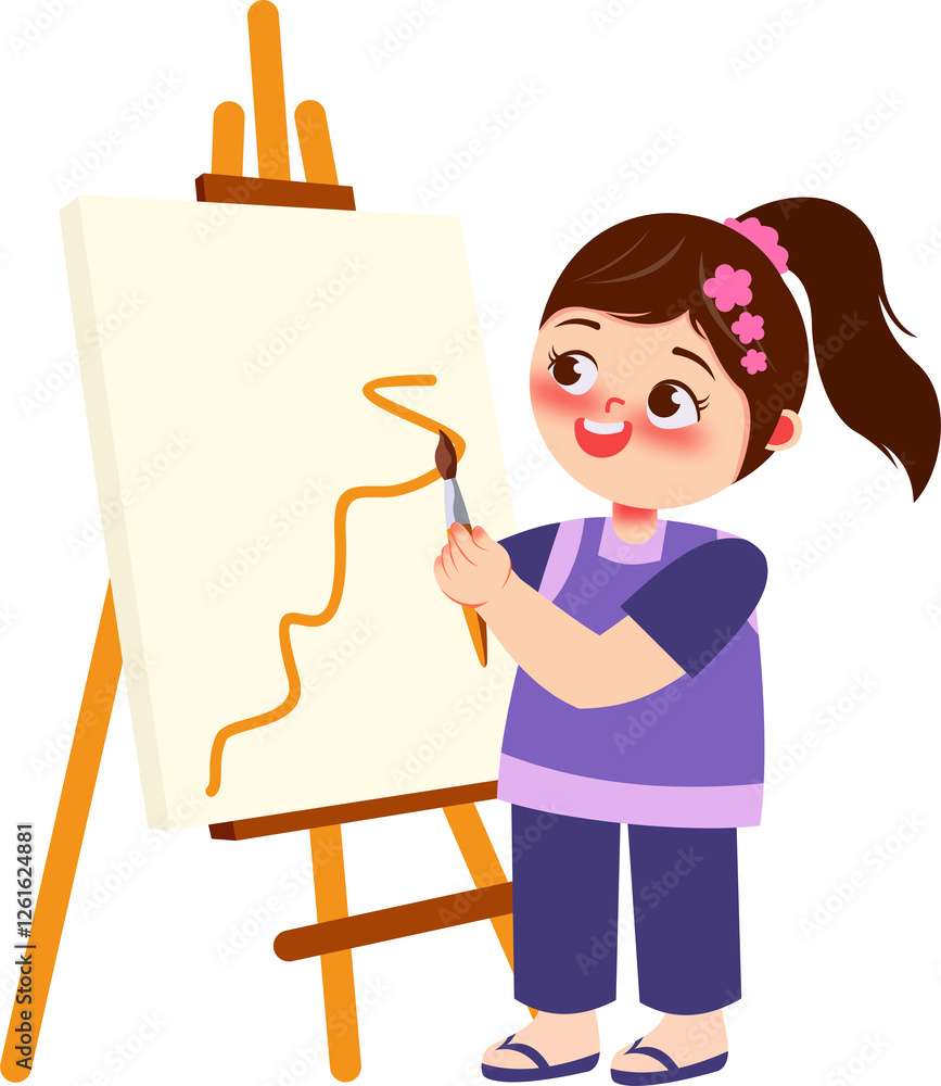 Illustration of children's learning activities Illustration of children's learning activities