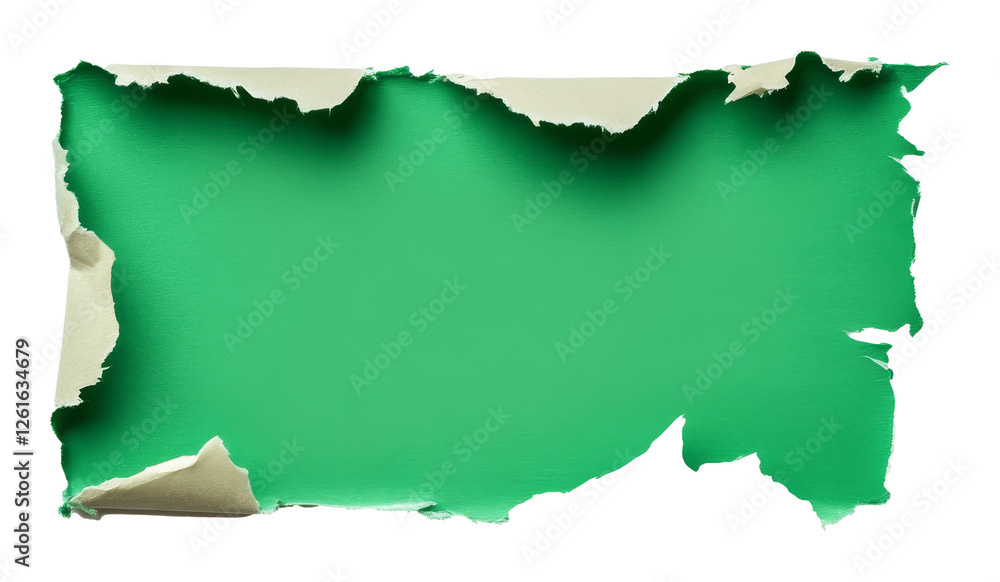 torn paper revealing green background, creative layout. design and art concept torn paper revealing green background, creative layout. design and art concept